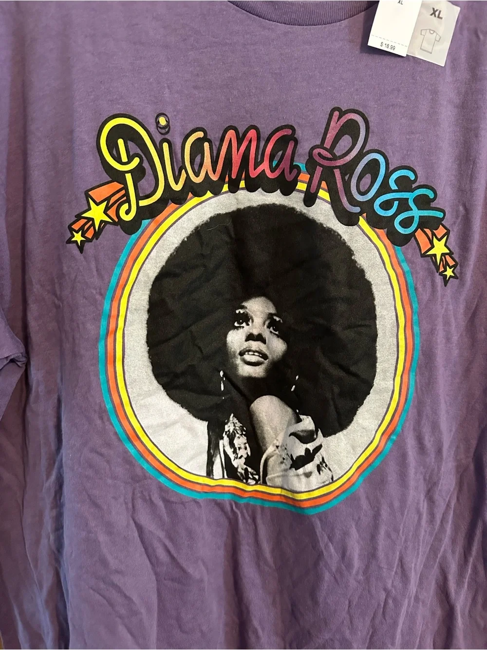 Old Navy Purple Crew Neck Graphic Tee